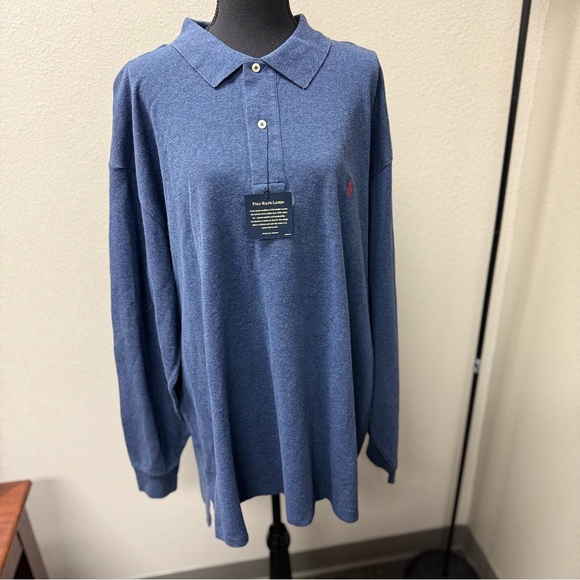Polo Ralph Lauren Other - NWT Polo Ralph Lauren Men's Blue Polo Shirt. Big, Long Sleeve. Size 3X